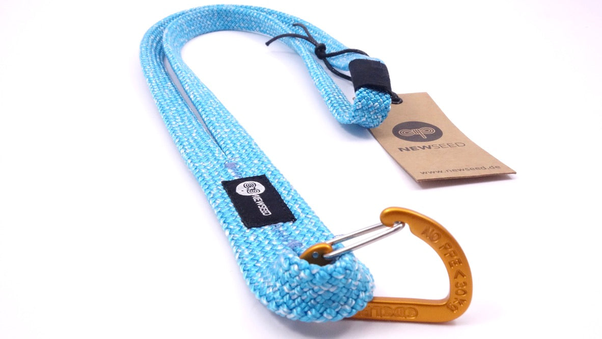 Schlüsselband lanyard aus kletterseil mit karabiner