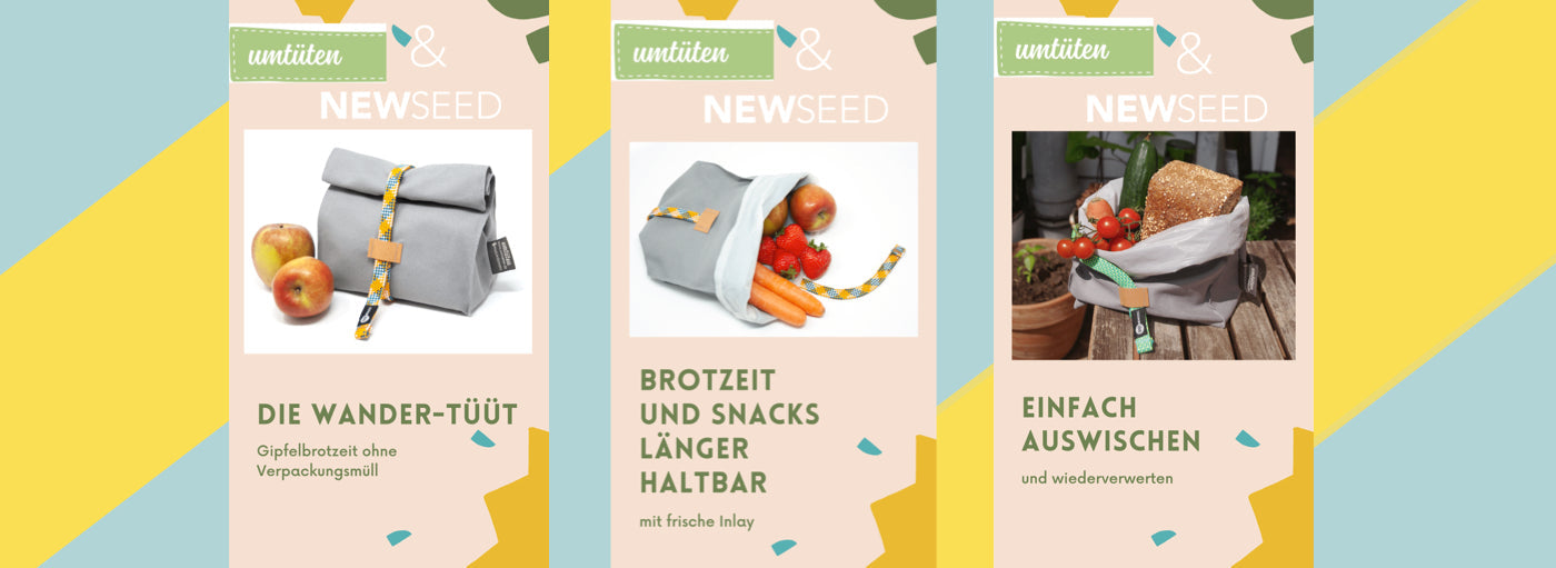 Wandertüüt umverpackung für brotzeit